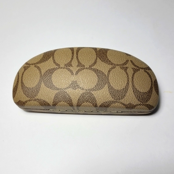 Coach Signature Clamshell Hard Case Eyeglasses Sunglasses Case - Picture 2 of 9